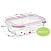 Skater Storage Container 650ml M Heat Resistant Glass Oven Microwave Dishwasher Safe with Lid Valve Miffy GBST7-A