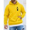 Cool Poker Spade: повседневная толстовка с графическим рисунком и сумкой-кенгуру, осенне-зимний пуловер с капюшоном с длинными рукавами для мужчин