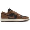 Air Jordan 1 Low Archaeo коричневые женские кроссовки черные парусные DC0774-021