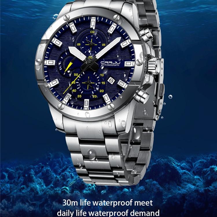 CRRJU-2296 Men's Watch Casual Business Fashion Personality Watch Men's Watch Student Watch Simple Calendar