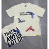 Oversized Short Sleeve T-Shirt Teens Casual Cotton Tee With Letter Print
