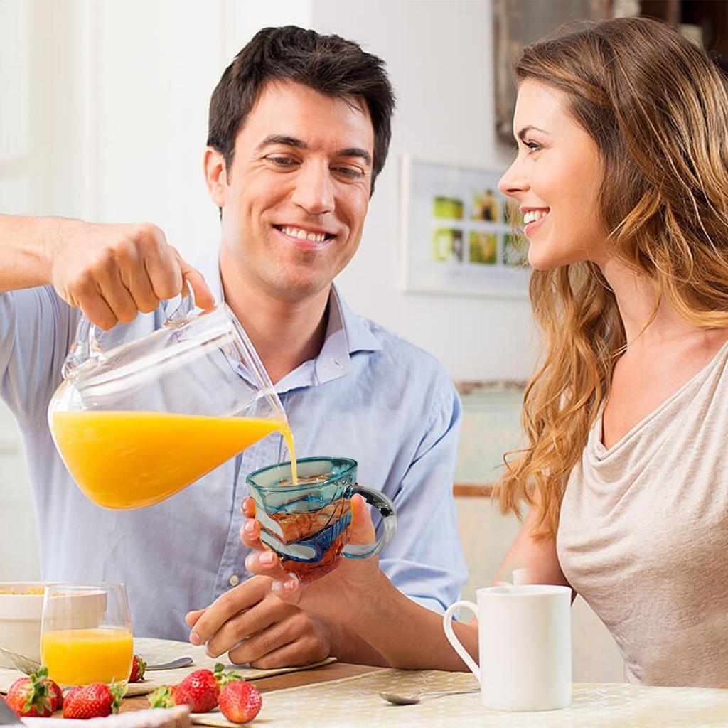 Colorful Book Cup Glass Book Lover Mug Creative Table Decoration Decorative Handcrafted Drink Container for Teacher Literature