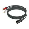 3-контактный штекер на 2 RCA штекера Разветвитель 3-контактный на 2 RCA Стерео Патч-кабель для звука Соединительный Кабель-дубликатор Адаптер