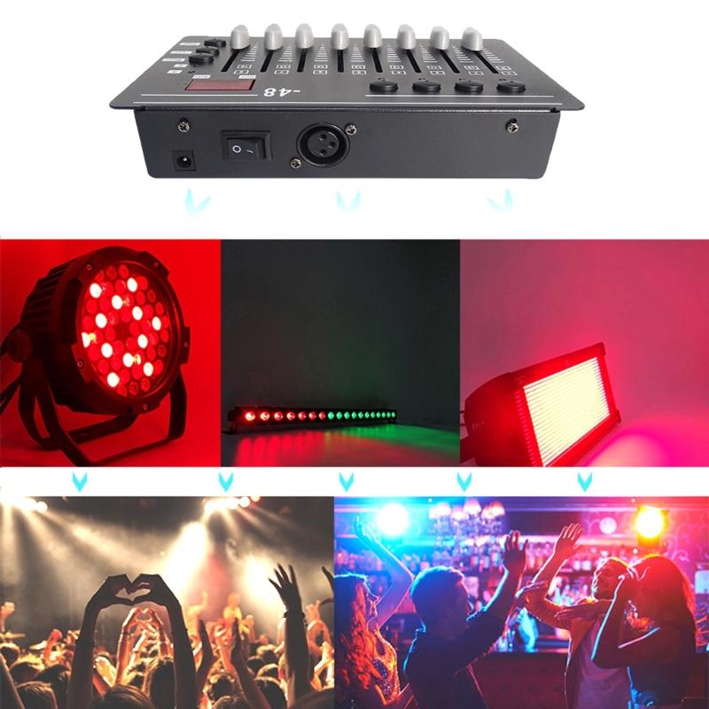 Контроллер сценического освещения DMX512, 3-контактный, 2 Вт, с интуитивно понятным интерфейсом и поддержкой 4/8 каналов