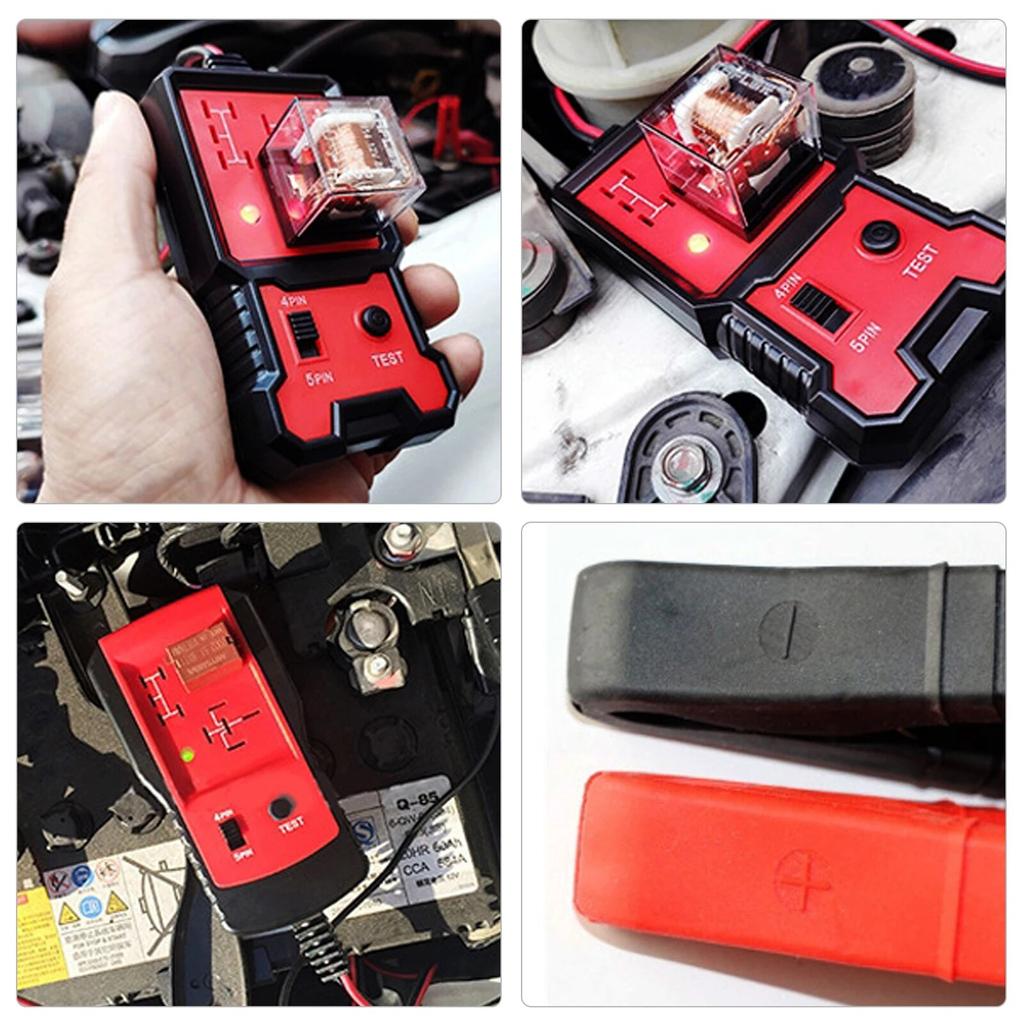 1/2 шт. автомобильный электронный тестер реле, автомобильный аккумулятор, проверка светодиодного индикатора, универсальный 12 В, тестер автомобильных реле