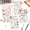 Journal GO 4pcs Fun of Life PET Journal Supplies Camping Farm Lovely Collage Journal Decor Creative Scrapbooking diy Material