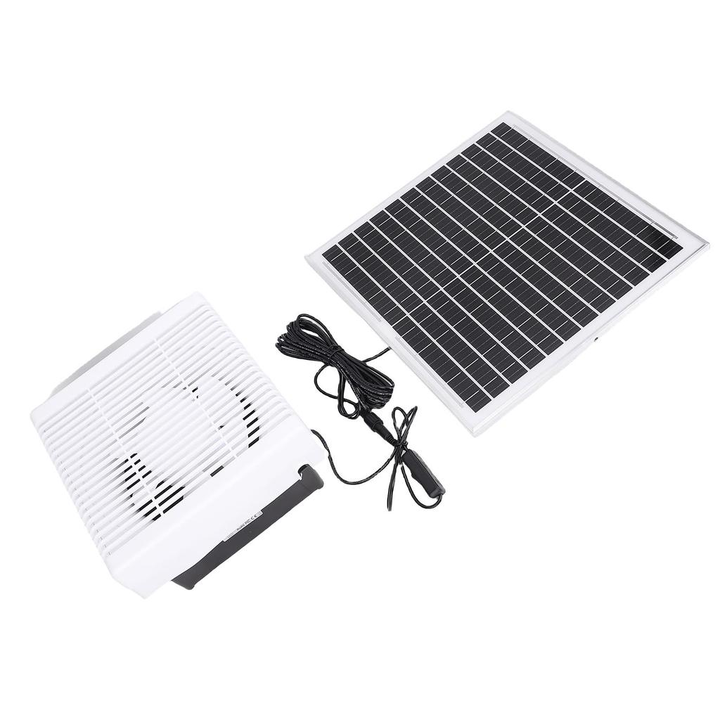 Solar Panel Ventilation Fan Kit 20W Solar Panel 6in Exhaust Fan Kit for Kitchen Bathroom Greenhouses Sheds Pet Houses