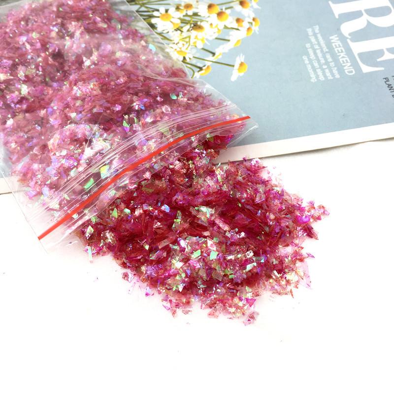 10g Nail Art Glitter Candy Color Flakes Irregular Manicure Nail Tips Decoration Sequins Paillette