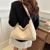Chic And Spacious Black Canvas Tote Bag For Daily Commute And School
