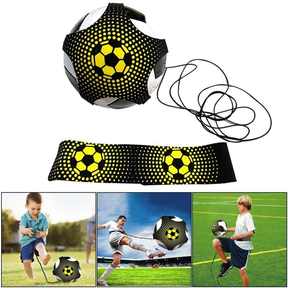 Adjustable Football Training Equipment Elastic Belt Football Kick Trainer  Kids Adults