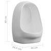 Vidaxl Pisuar Wiszący Z Zaworem Spłukującym, Ceramiczny, Biały