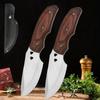 Stainless Steel Boning Knife Camping Knife Carving Knife Mongolian Hand-forged Kitchen Knife Multi-purpose Outdoor Portable with Knife Set