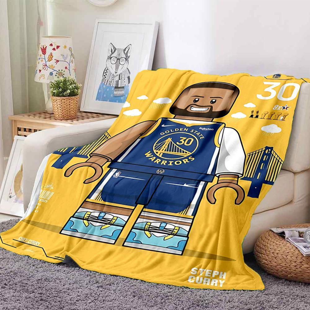 1 шт. Фланелевое одеяло Golden State Warriors, Мягкое, приятное для кожи, с цифровой печатью, Различные размеры в наличии для семьи, друзей, на день рождения