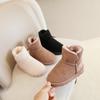 2025 Warm Children's Snow Boots Baby Boys and Girls Short Boots Thickened Children's Velvet Cotton Shoes Winter Non-slip