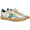 Golden Goose Ball Star Textile, Leather Stylish Skateboarding Shoes Women's Gray White Distressed GWF00117.F004176.10630
