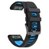 Dual-color Watch Band for Garmin Fenix 7/Forerunner 965/955/945/935 ,Smooth Silicone Soft Strap