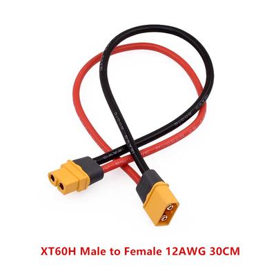 10см/20см/30см 12AWG 16AWG XT60H Штекер-папа к гнезду Удлинительный провод Кабель Адаптер Конвертер для подключения питания аккумулятора