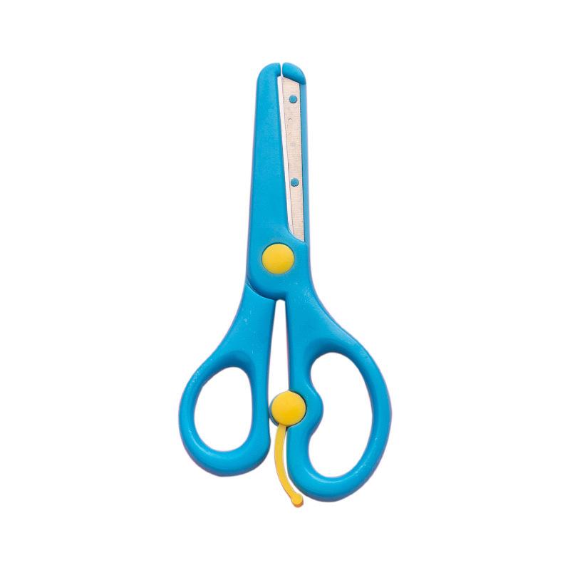 Цветной мультяшный детский защитный чехол с краями, канцелярские ножницы, студенческие ножницы ручной работы, DIY пластиковые весенние ножницы, офисный резак для бумаги