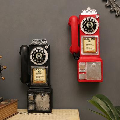 Новая Креативная Винтажная Модель Телефона Настенные Подвесные Украшения Ретро Мебель Телефон Миниатюрные Поделки Подарок для Бара Домашнее Украшение
