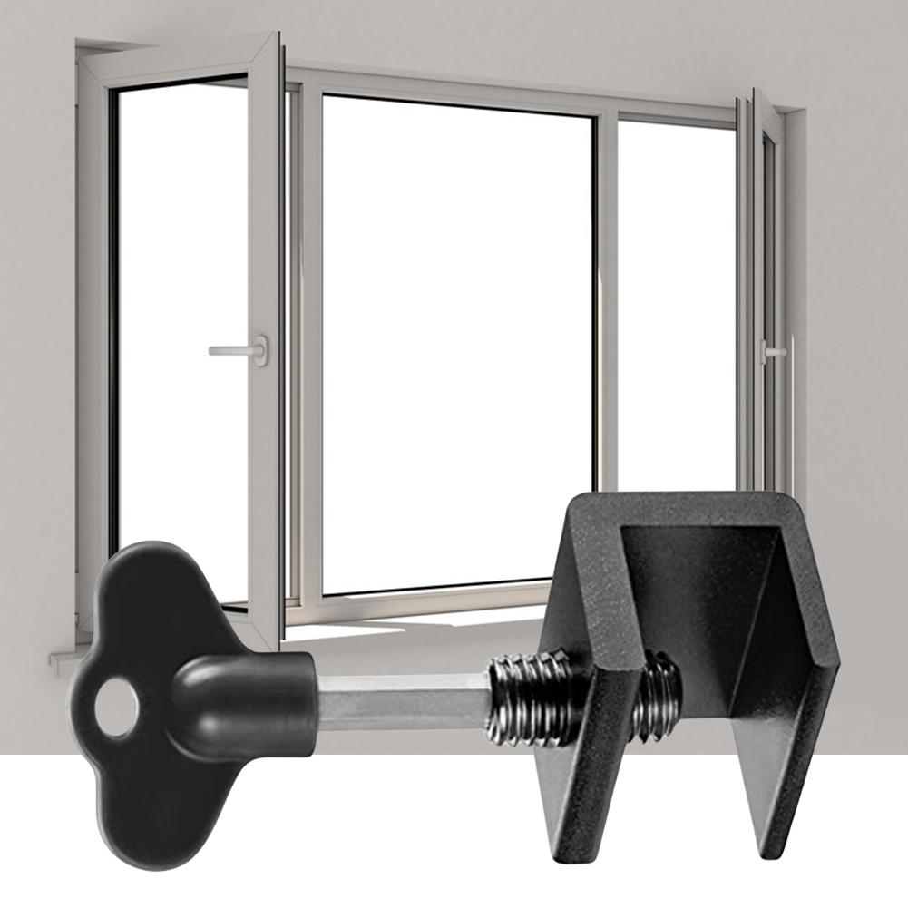 Aluminum Sliding Window Lock Sliding Sash Stopper Cabinet Locks Straps Doors Security Anti-theft Lock Baby Kids Safety Door Lock