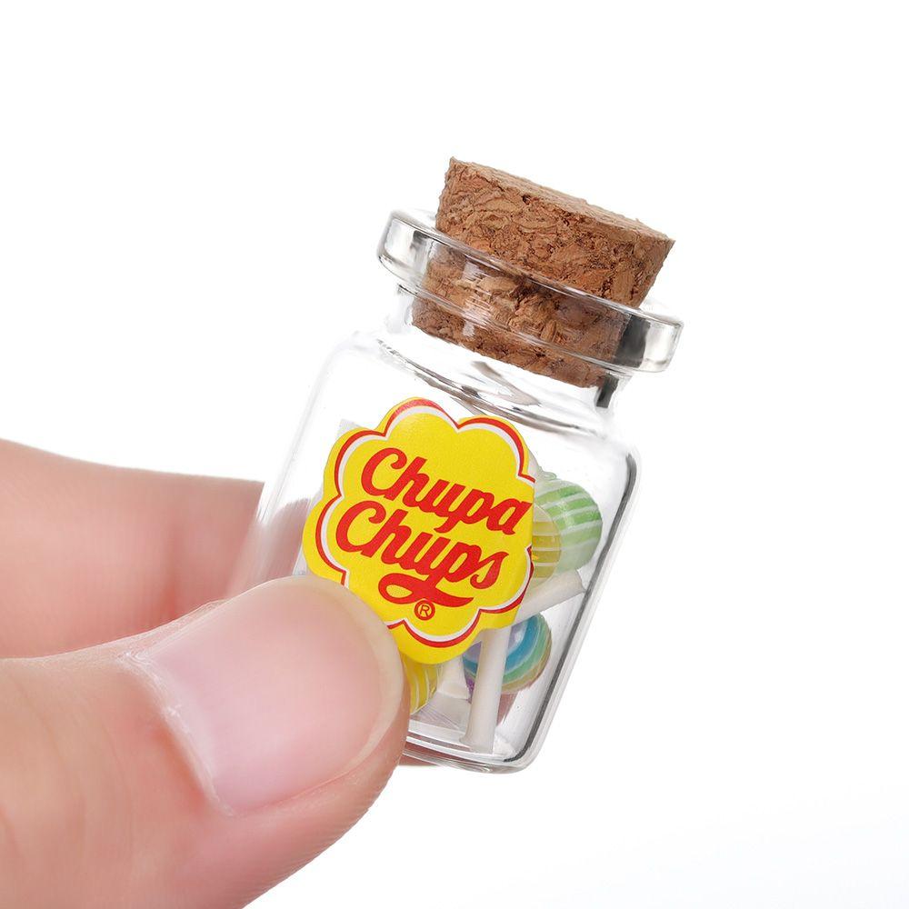 Toys Photography Props Candy Box Lollipops With Jar Simulation Sugar Dollhouse Miniature Food