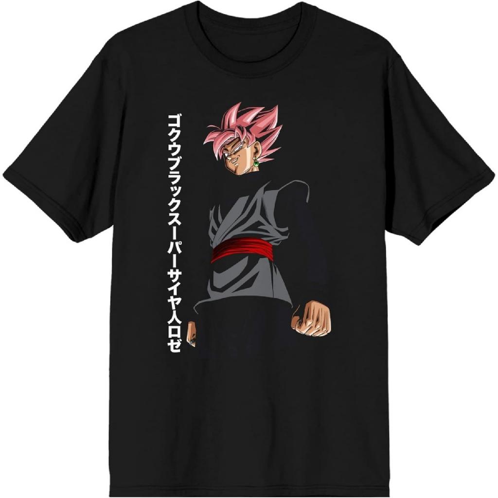 Футболка черная с персонажем Goku Black Rose из Dragon Ball Z Super