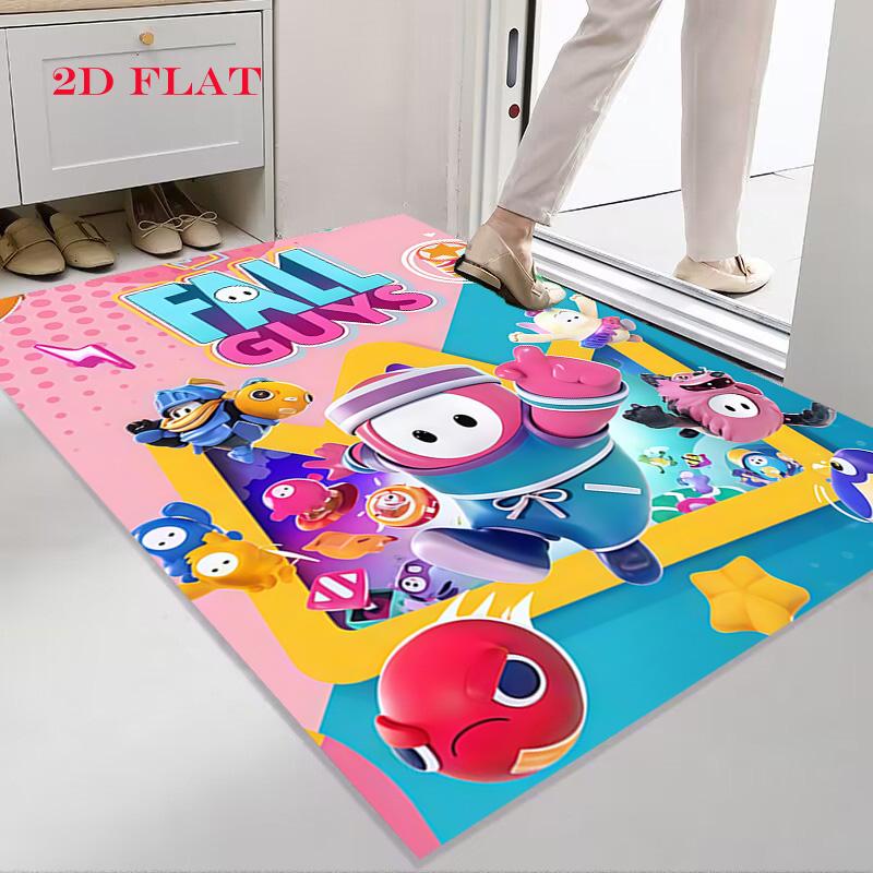 Fall Guys Carpet Rug for Living Room Bedroom Home Sofa Decoration,Kids play Nonslip Floor Mat