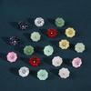 Lotus Pod Imitation Jade Buttons Women'S Clothes Cheongsam Hanfu Ancient Pattern Button Accessories Glass Pearl Buttons Retro