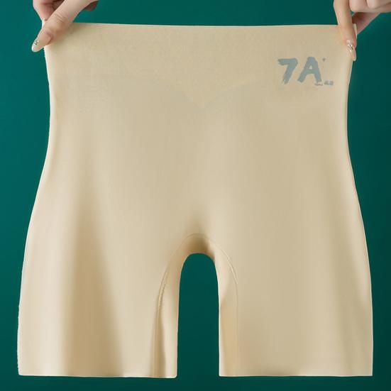 Breathable Ice Silk Panties for Women High-Waist Shaping Shorts Seamless Yoga Pants with Tummy Control Hip-Lifting