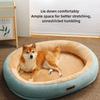 1Pc Random Color Deep Sleep Oval Three-Dimensional Warm Dog Nest Thickened Velvet Mat for Small Golden Retriever Baby Cat Nest