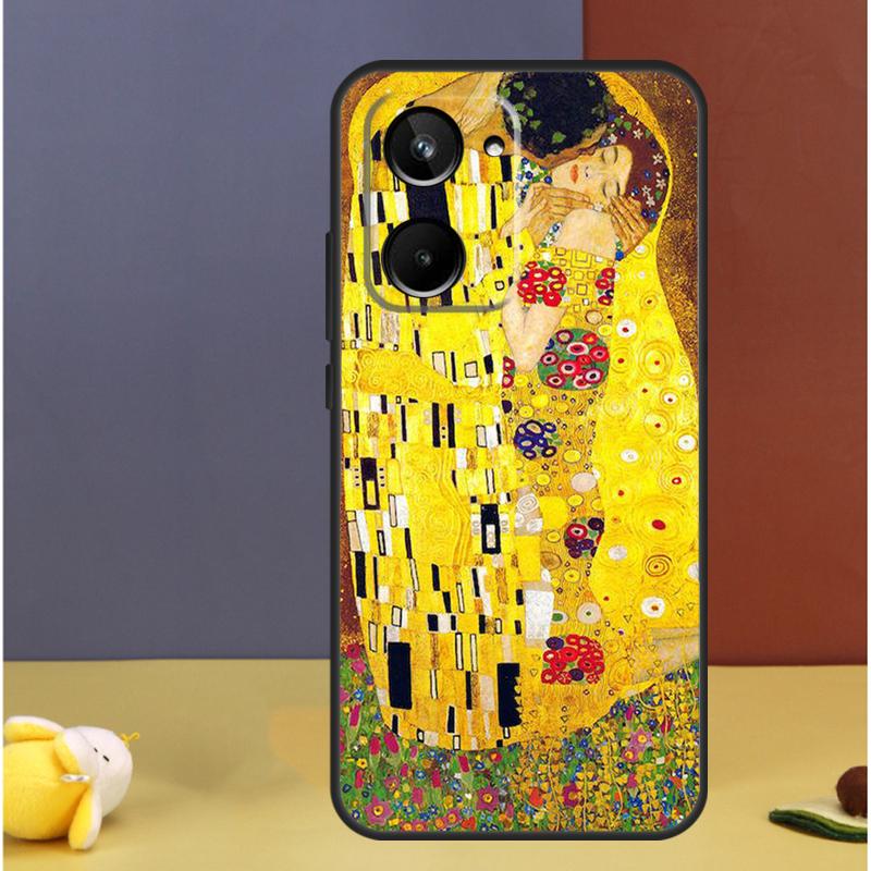The Kiss Gustav Klimt Painting For Realme GT7 Pro GT6 C61 C67 C63 C71 C55 C51 C65 C53 C75 10 11 12 13 14 15 Pro Plus Case