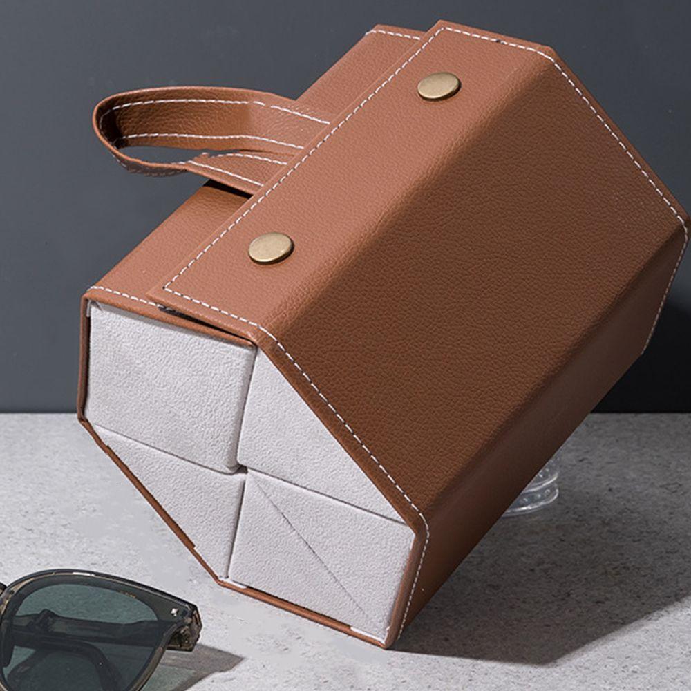 Держатель для витрины PU-сумка Экономия места Ящик для хранения Держатель для очков Слоты Футляр для очков Коробка для солнцезащитных очков