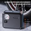 120W Portable Car Electric Air Pump Mini Tire Inflator 12V Portable Air Compressor Car Motorcycles Pressure Gauge Pump