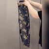 Женские винтажные джинсы-гаремы с высокой талией и цветочным принтом - Весенняя коллекция 2025