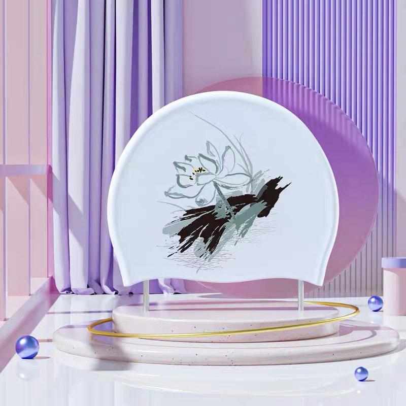 Силиконовые шапочки для плавания, удобная шапочка для купания, шапочка для купания для длинных волос, противоскользящая водонепроницаемая шапочка для плавания, защищающая волосы и уши