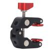 Super Clamp Red Crab Clamp Aluminium Alloy Silicone Cushion Drop Resistant Camera Clamp with 1 4 3 8 Screw Holes