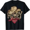 Вестерн Ковбойская Вечеринка Поздравительная Футболка «Howdy Cowboy»