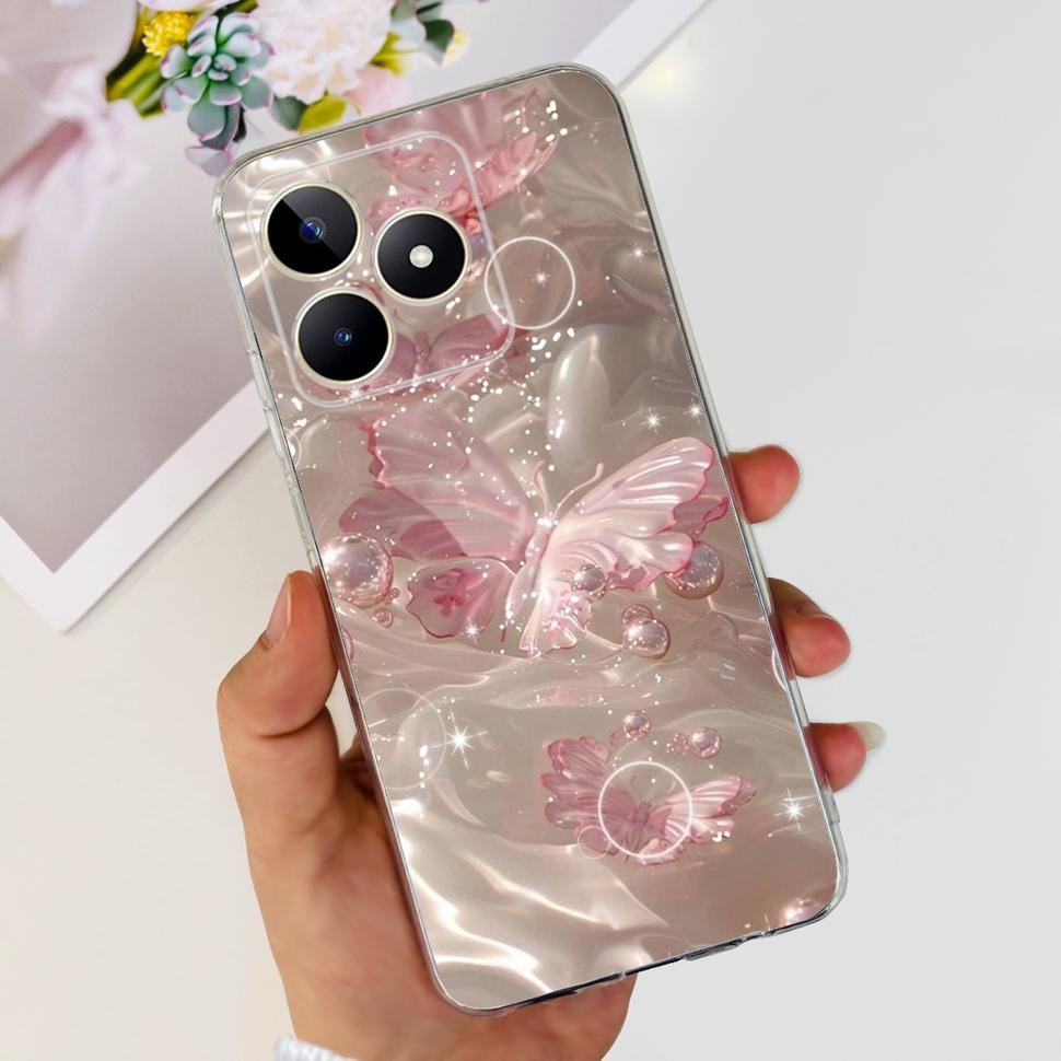 For Realme Note 50 Cases RMX3834 Colorful Painted Cover Soft Silicone Phone Cases For Oppo Realme Note 50 Note50 TPU Fundas