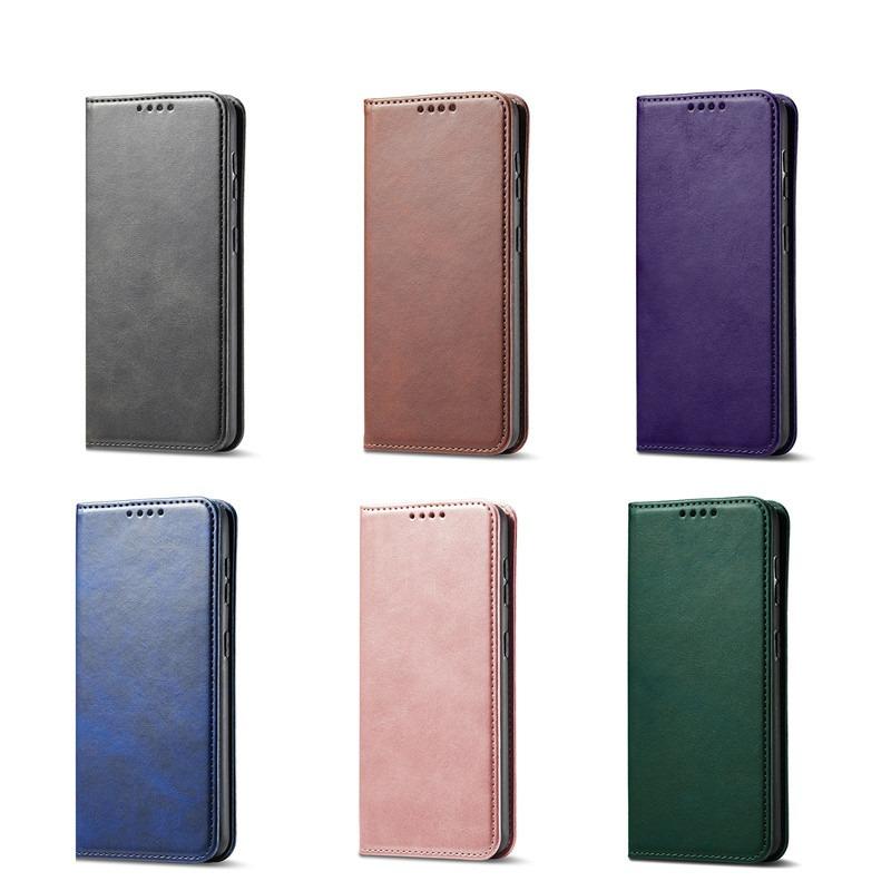 Роскошный чехол для Realme Narzo 50A 50i Prime 60X 70X N55 N53 N65 Note 50 4G 5G чехол-кошелек флип бизнес матовая кожа слоты для карт защитный чехол