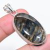 Natural Labradorite Gemstone 925 Sterling Silver Jewelry Pendant 2.13" q0S39