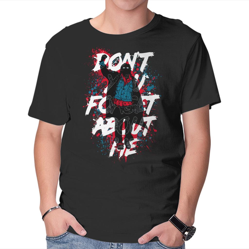 Unisex Crew Neck T-Shirt Unforgotten Rebel Graphic Short Sleeve Casual Tee
