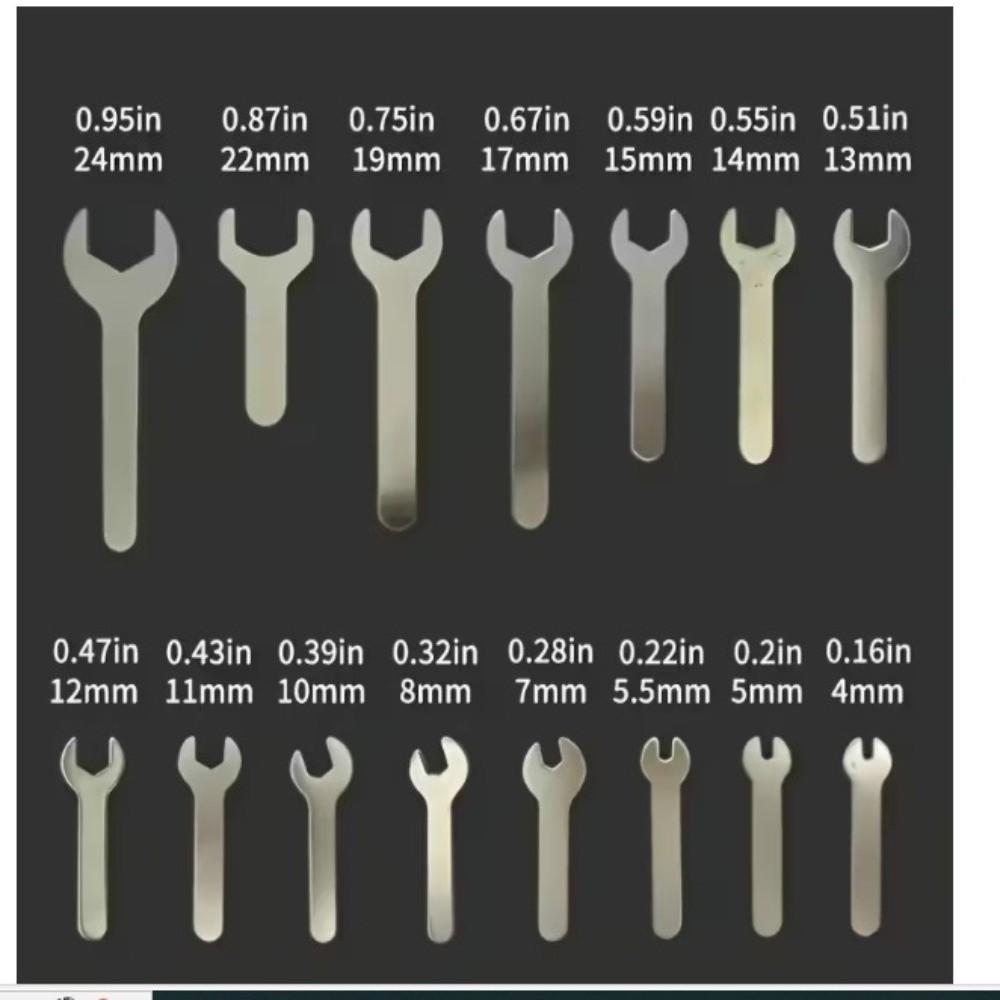 Multifunctional Single Head Wrench Single-End Design Small Wrench for Pipe Maintenance