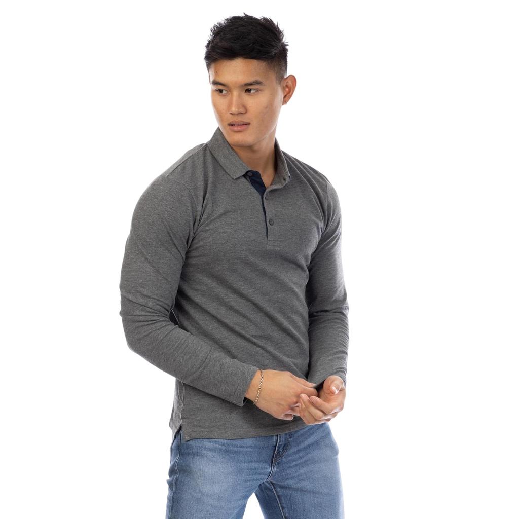 Peter Werth Mens Glasby Long-Sleeved Polo Shirt