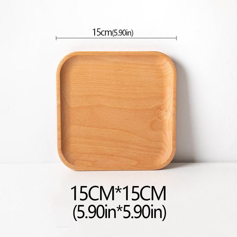 Деревянная тарелка из бука Фруктовая тарелка Овальная поддонная тарелка декоративные конфеты прямоугольный десерт обеденный столовый поднос, кухонные принадлежности