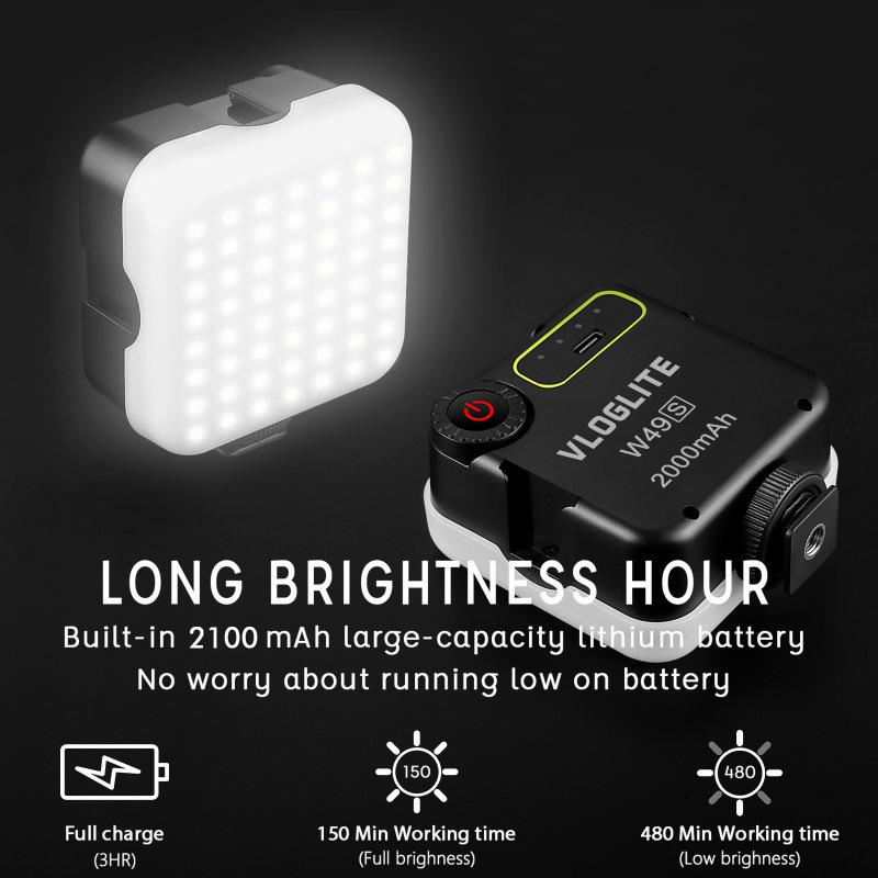 8VLOGLITE W49S Портативный RGB-фильтр Цветовой Заполняющий Свет для Фотографии и Прямых Трансляций