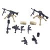 Military WW2 Machine Gun MG34 Browning Dp-28 Weapon Guns Soldier MOC Minifigures Guns Army Parts Building Bricks Toys