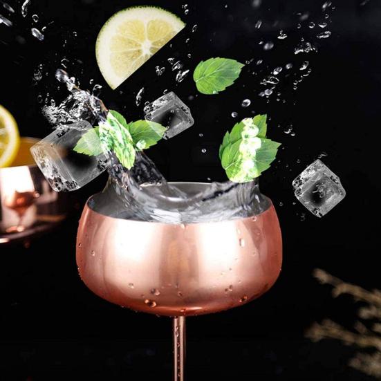 Бокал для вина из нержавеющей стали с широким горлом, удобная ручка, устойчивый к изгибу, прочный бокал для шампанского-купе