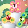 Hand Spinner, Kids Toy, Cat Toy, Bath Toy with Suction Cup (LadybugButterflyBee)
