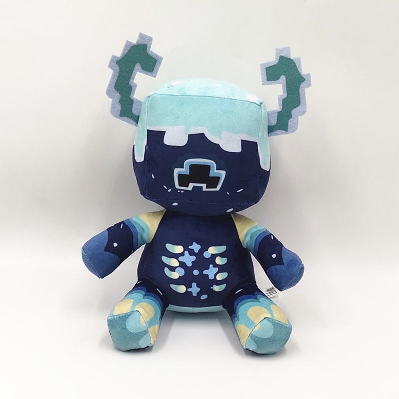 Cuddly Brown cow Plush Toy Warden Doll Crystal Super Soft Anime Plushie Blue Monster Toys For Children Kids Christmas Gifts