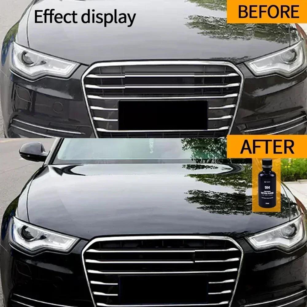 9H Жидкое стекло Керамическое покрытие для автомобиля Жидкое гидрофобное покрытие для стекла Набор нанокерамических покрытий для автомобиля Авто Краска Полироль Воск-спрей